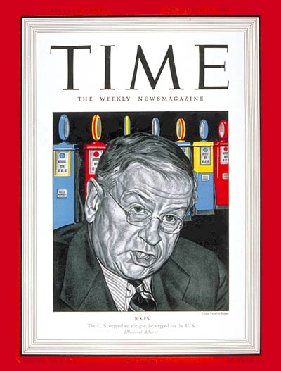 TIME Magazine Cover: Harold Ickes -- Sep. 15, 1941
