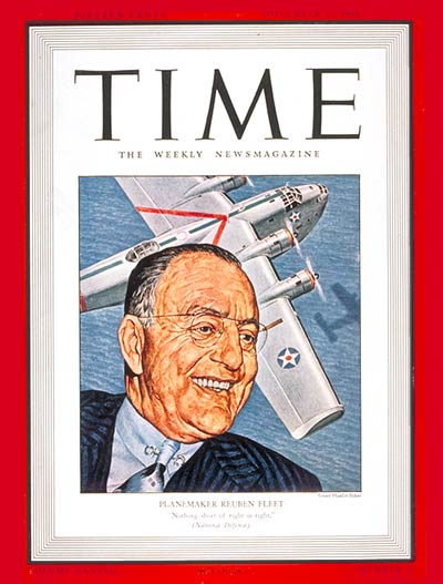TIME Magazine Cover: Reuben Fleet -- Nov. 17, 1941
