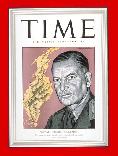 TIME Magazine Cover: Sir Henry H. Pownall -- Jan. 12, 1942