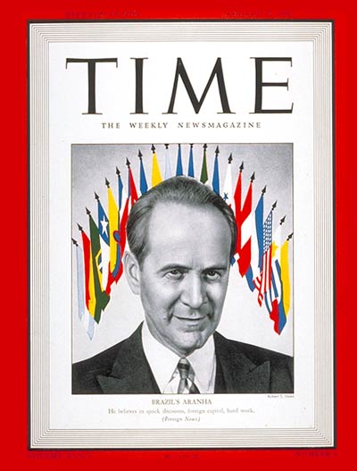 TIME Magazine Cover: Oswaldo Aranha -- Jan. 19, 1942