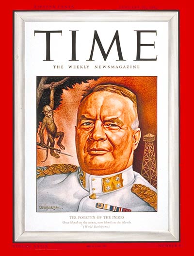 TIME Magazine Cover: Major General Poorten -- Jan. 26, 1942