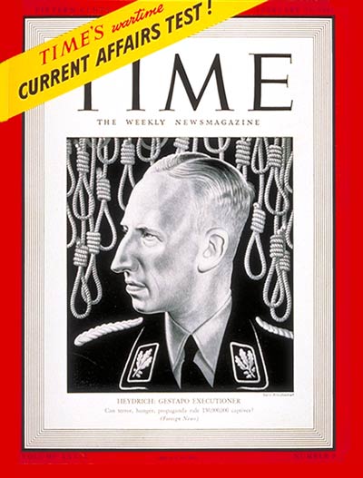 Nazi Reinhard Heydrich, 2nd in command of the Gestapo SS