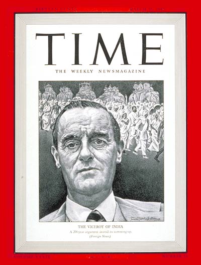 TIME Magazine Cover: Lord Linlithgow -- Mar. 16, 1942
