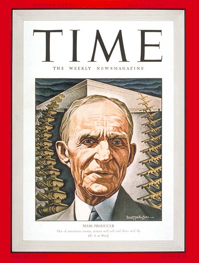 TIME Magazine Cover: Henry Ford -- Mar. 23, 1942