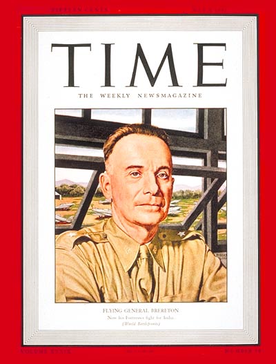 TIME Magazine Cover: Major General Brereton -- May 4, 1942