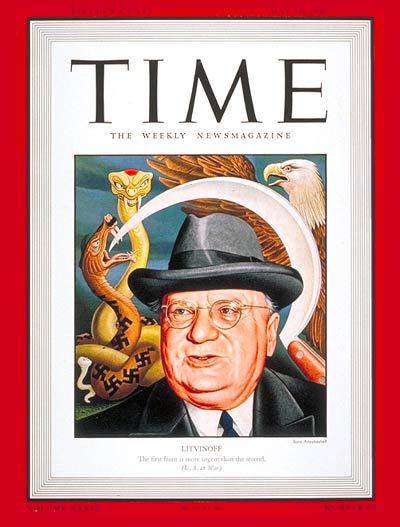 TIME Magazine Cover: Maxim Litvinoff -- May 11, 1942