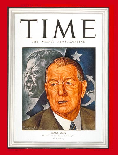TIME Magazine Cover: Frank Knox -- Sep. 7, 1942