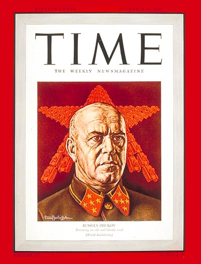 TIME Magazine Cover: General Zhukov -- Dec. 14, 1942