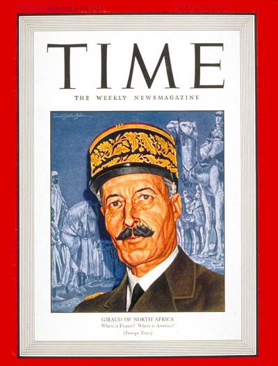 TIME Magazine Cover: Henri Giraud -- Mar. 29, 1943