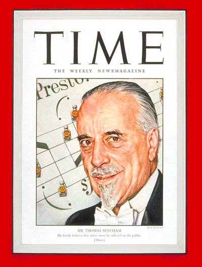 TIME Magazine Cover: Sir Thomas Beecham -- Apr. 5, 1943