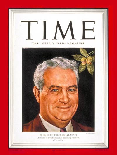 TIME Magazine Cover: John W. Bricker -- Apr. 26, 1943