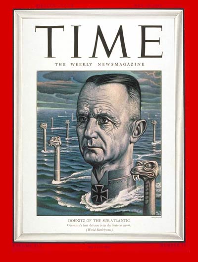 TIME Magazine Cover: Admiral Karl Doenitz -- May 10, 1943