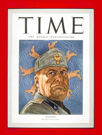 TIME Magazine Cover: Benito Mussolini -- June 21, 1943