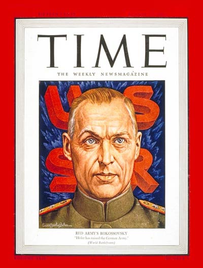 TIME Magazine Cover: Konstantin Rokossovsky -- Aug. 23, 1943
