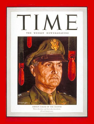 TIME Magazine Cover: General Ira Eaker -- Aug. 30, 1943
