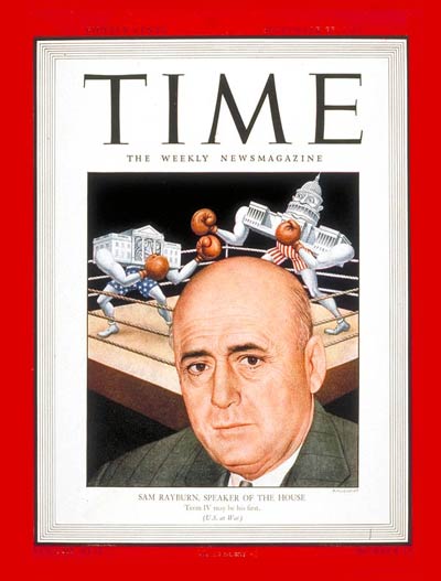 TIME Magazine Cover: Sam Rayburn -- Sep. 27, 1943