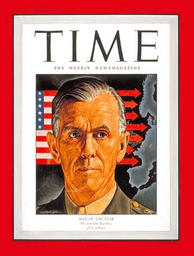 TIME Magazine Cover: General George Marshall, Man of the Year -- Jan. 3, 1944