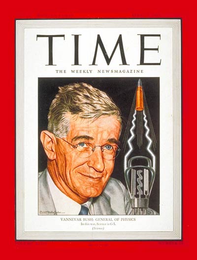 TIME Magazine Cover: Dr. Vannevar Bush -- Apr. 3, 1944