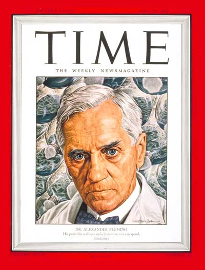 TIME Magazine Cover: Dr. Alexander Fleming -- May 15, 1944