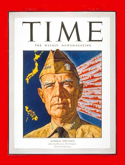 TIME Magazine Cover: Admiral Spruance -- June 26, 1944