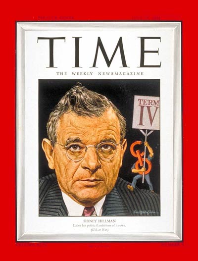 TIME Magazine Cover: Sidney Hillman -- July 24, 1944