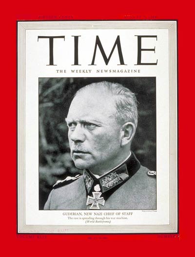 New Nazi Chief OF Staff, panzer leader Heinz Guderian