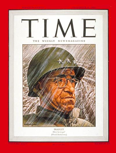 TIME Magazine Cover: Lt. Gen. Omar Bradley -- Dec. 4, 1944