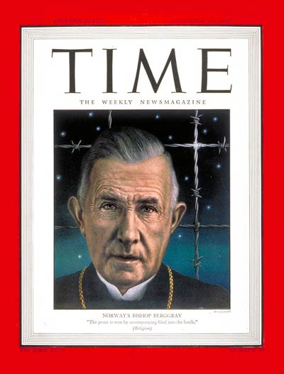 TIME Magazine Cover: Bishop Berggrav -- Dec. 25, 1944