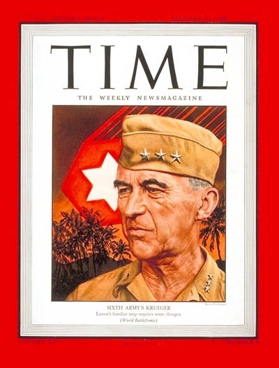 TIME Magazine Cover: General Walker Krueger -- Jan. 29, 1945