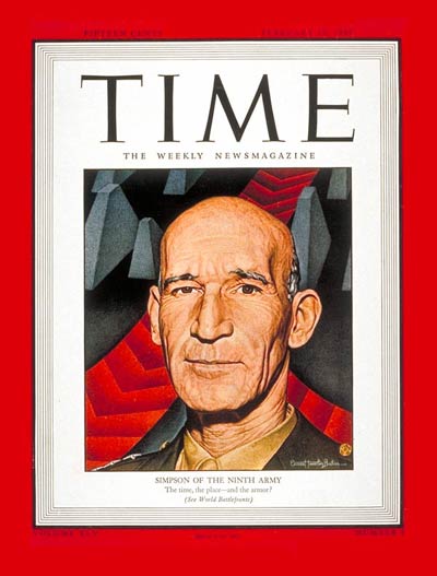 TIME Magazine Cover: Lt. General Simpson -- Feb. 19, 1945