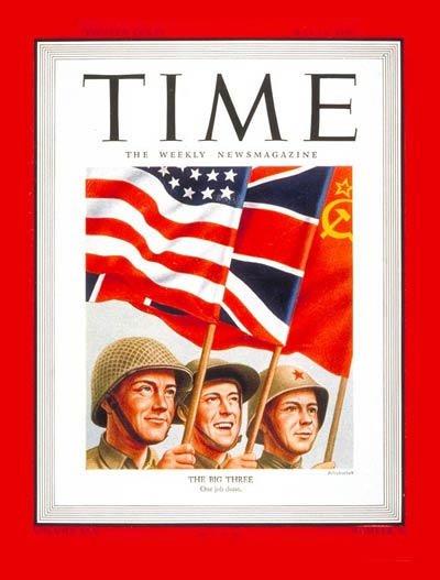TIME Magazine Cover: The Big Three - May 14, 1945 - World War II ...