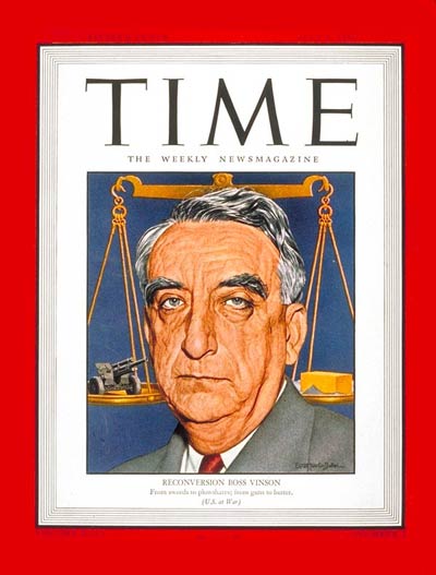 TIME Magazine Cover: Fred M. Vinson -- July 9, 1945