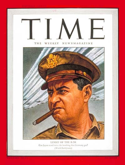 TIME Magazine Cover: Maj. Gen. Curtis LeMay -- Aug. 13, 1945