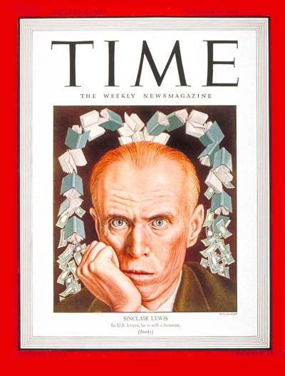 TIME Magazine Cover: Sinclair Lewis -- Oct. 8, 1945