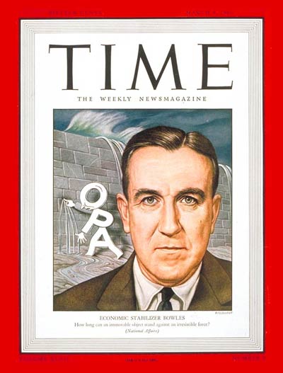 TIME Magazine Cover: Chester Bliss Bowles -- Mar. 4, 1946