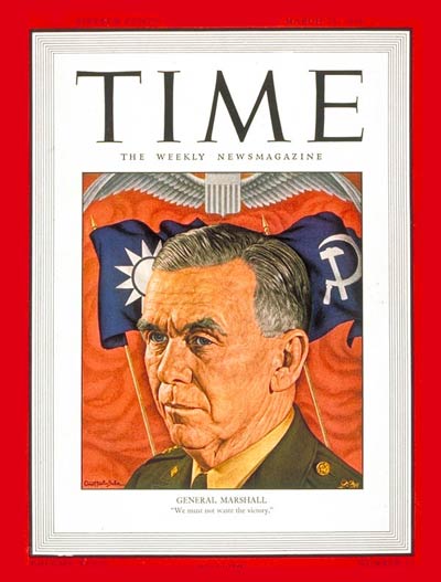 TIME Magazine Cover: General George C. Marshall -- Mar. 25, 1946