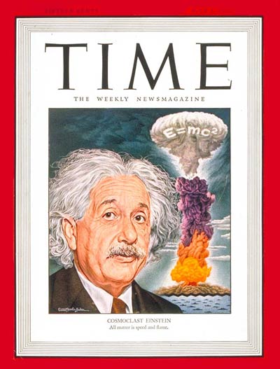 Scientist  Albert Einstein and the atom bomb