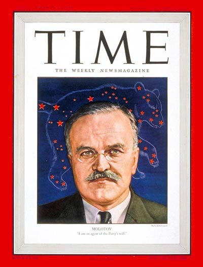 TIME Magazine Cover: Viacheslav Molotov -- Aug. 19, 1946