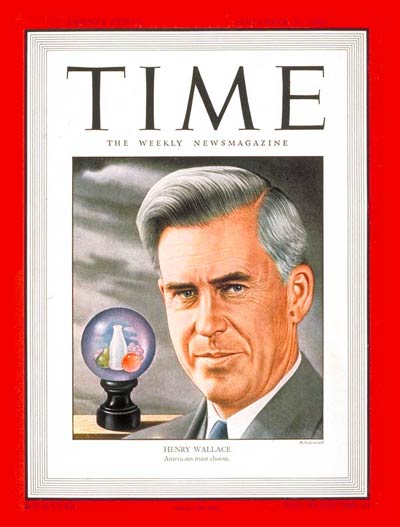TIME Magazine Cover: Henry Wallace -- Sep. 30, 1946