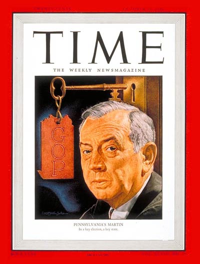 TIME Magazine Cover: Governor Ed Martin -- Oct. 28, 1946