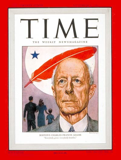 TIME Magazine Cover: Charles Francis Adams -- Nov. 4, 1946