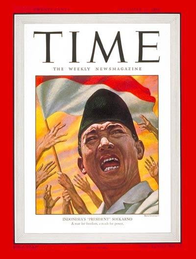 Ahmed Sukarno (spelled Soekarno).