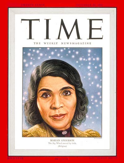 TIME Magazine Cover: Marian Anderson -- Dec. 30, 1946