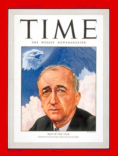 TIME Magazine Cover: James F. Byrnes, Man of the Year -- Jan. 6, 1947