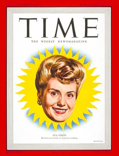 TIME Magazine Cover: Eva Peron -- July 14, 1947