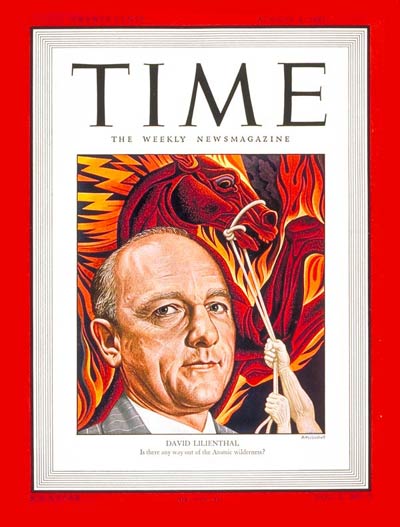 TIME Magazine Cover: David Lilienthal -- Aug. 4, 1947