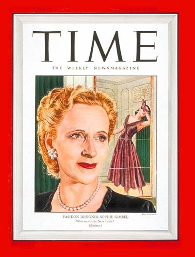 TIME Magazine Cover: Sophie Gimbel -- Sep. 15, 1947