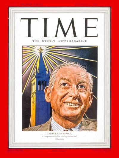 TIME Magazine Cover: Robert G. Sproul -- Oct. 6, 1947