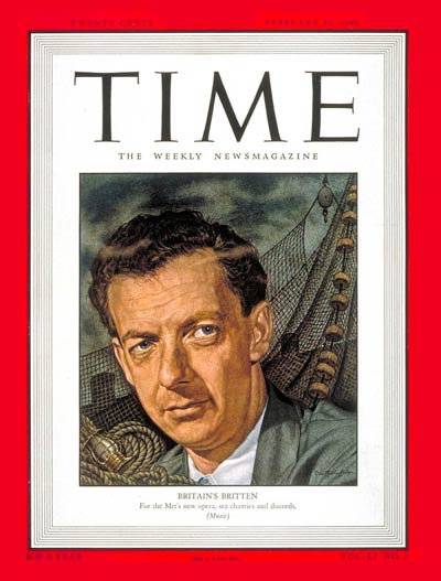 TIME Magazine Cover: Benjamin Britten -- Feb. 16, 1948