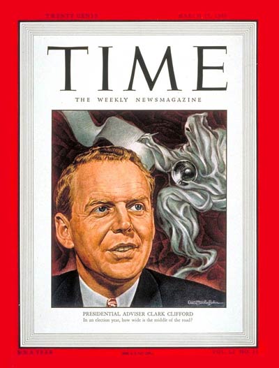 TIME Magazine Cover: Clark Clifford -- Mar. 15, 1948